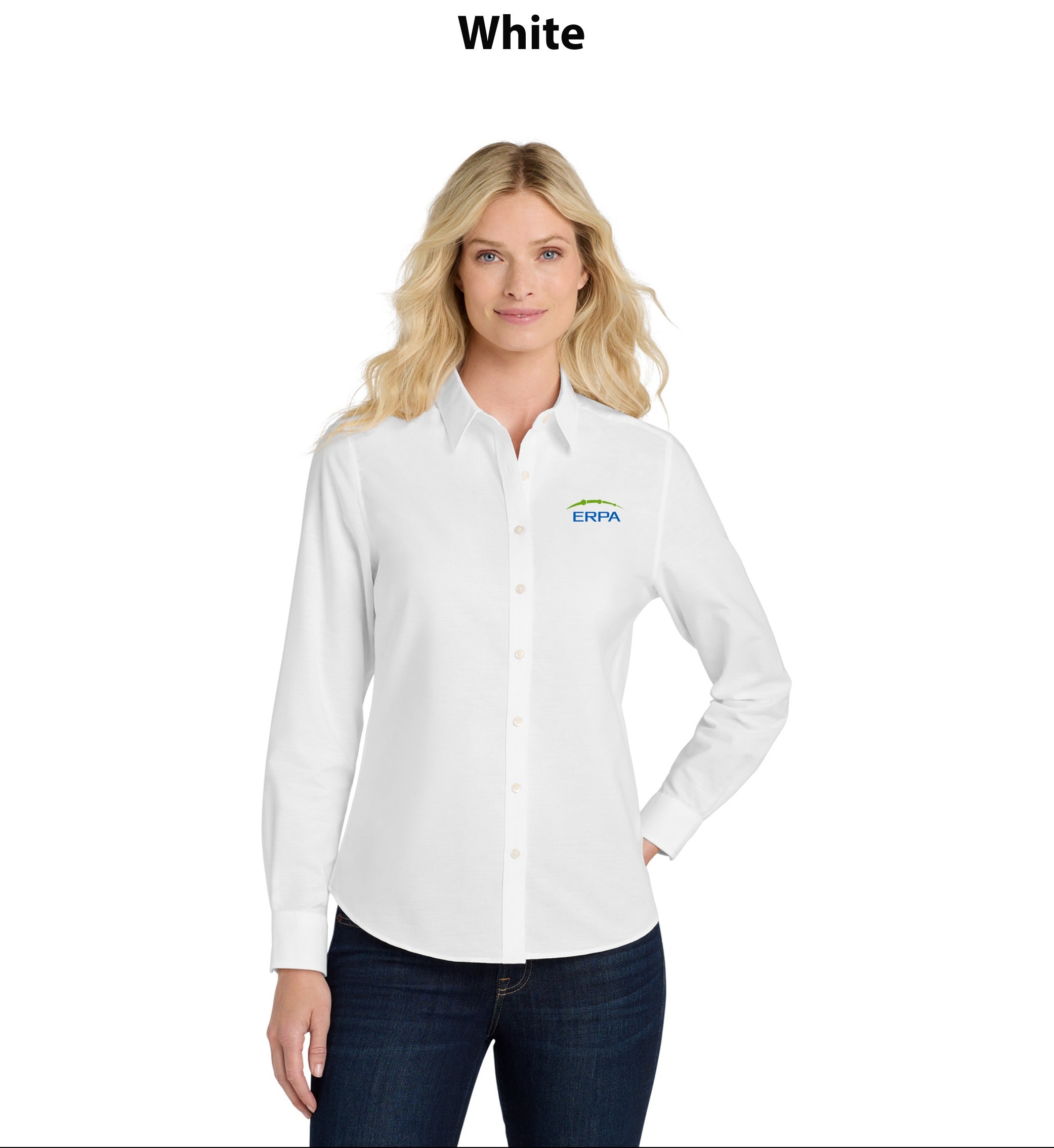 Port Authority Women's SuperPro Oxford Shirt.