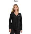 Port Authority Women's Long Sleeve Button-Front Blouse.