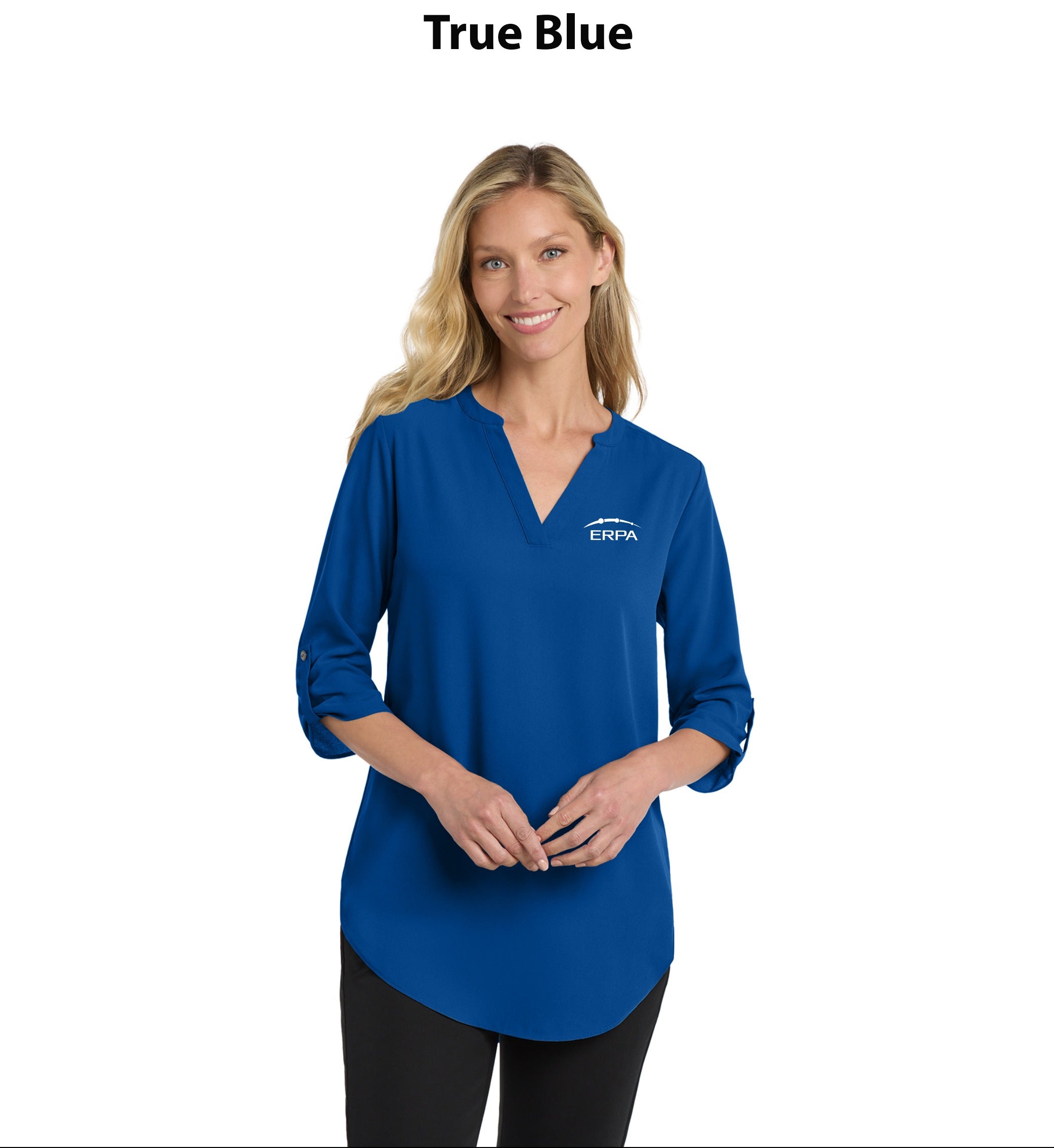 Port Authority Women's 3/4-Sleeve Tunic Blouse.