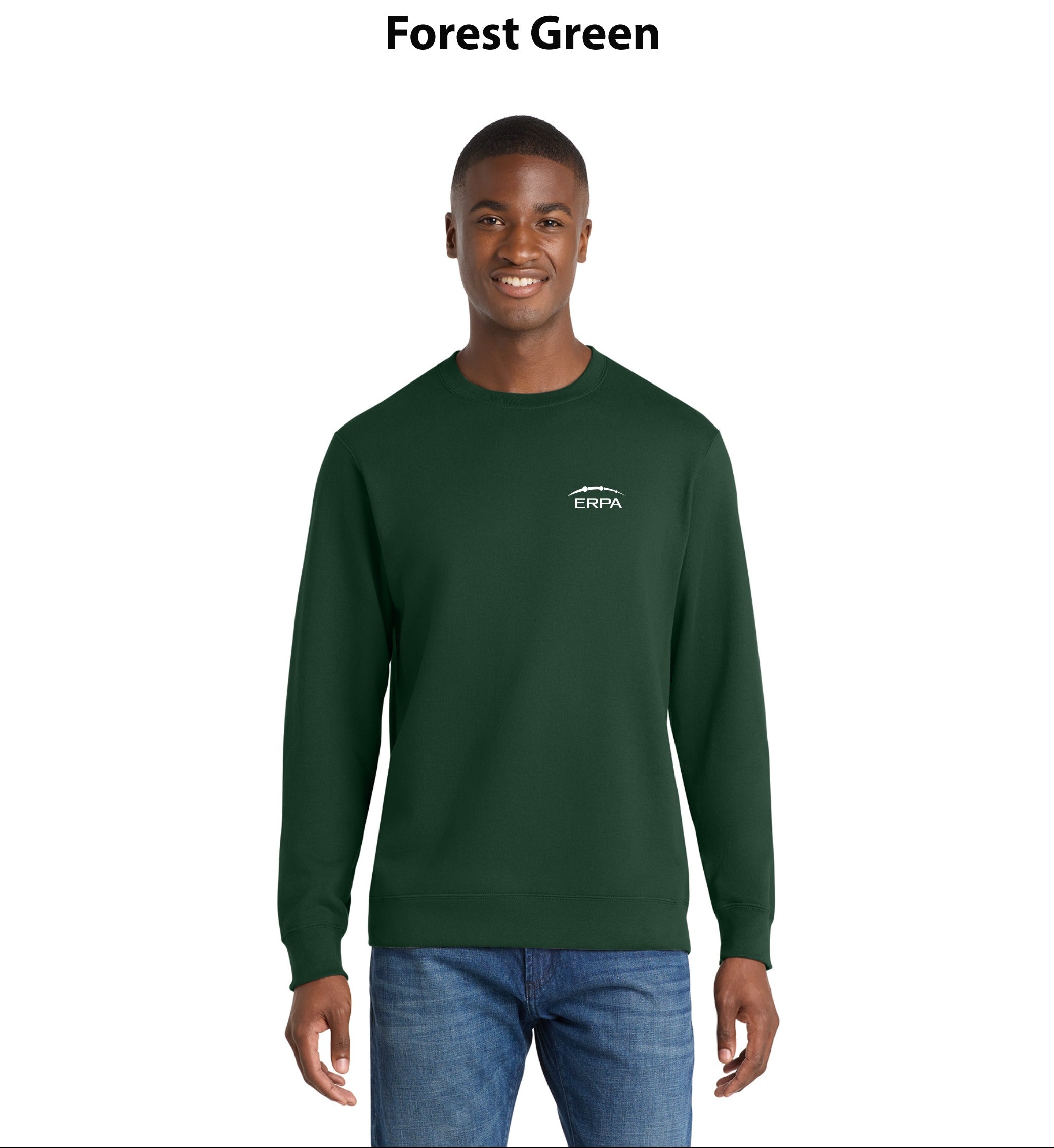 Port & Co Fan Favorite Fleece Crewneck Sweatshirt.