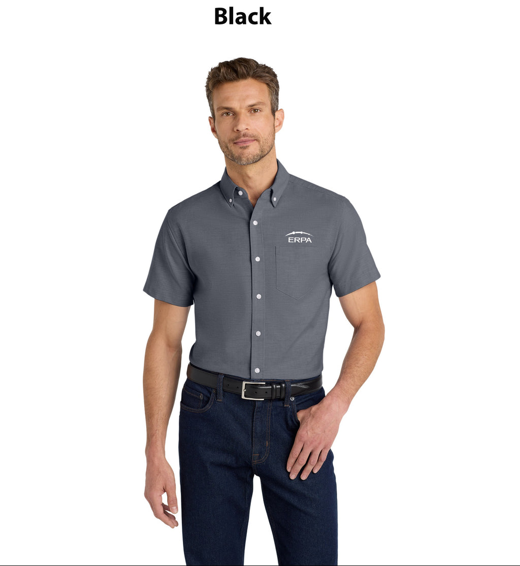 Port Authority Short Sleeve SuperPro Oxford Shirt.